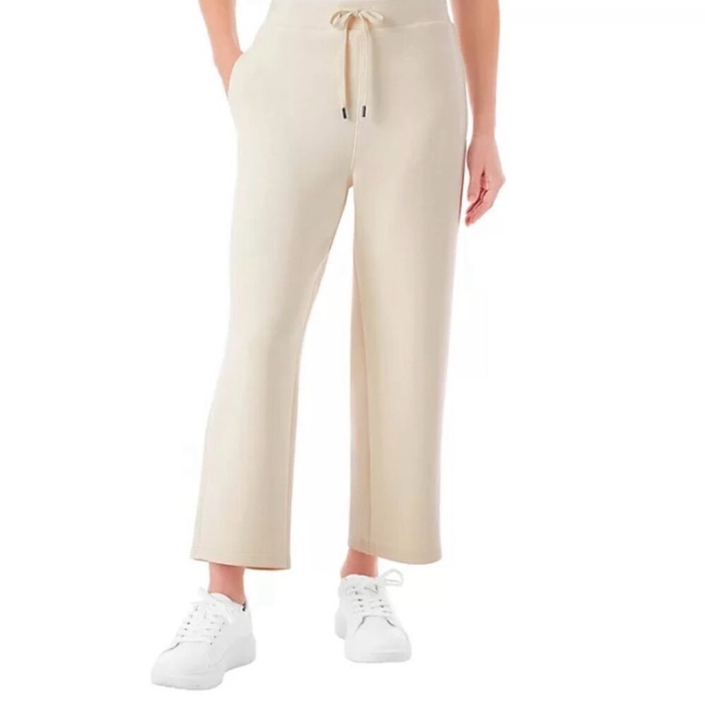 Member's Mark Cream Soft Sandwash Wide Leg Crop Pant Women’s Large